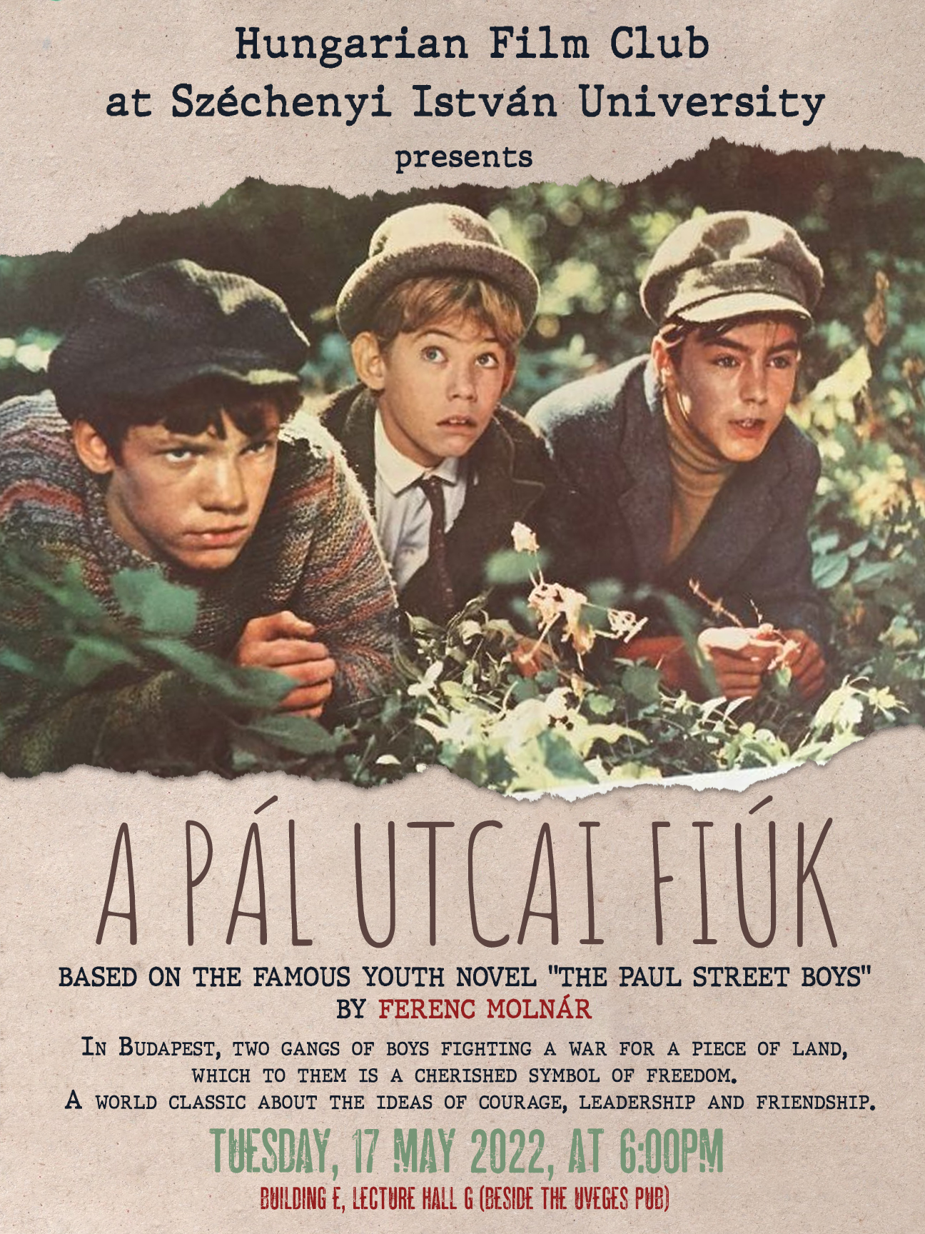 The Boys of Paul Street 17 MAY